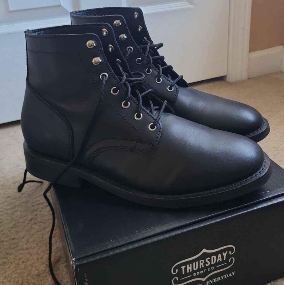 Black Thursday Leather Boots